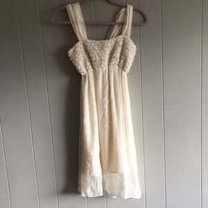 Cream colored summer dress